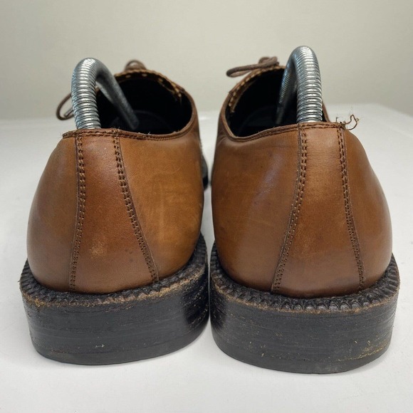 Vintage Salvatore Ferragamo Tramezza Brown Leather Loafers Size 8 1/2 1 D main image 16